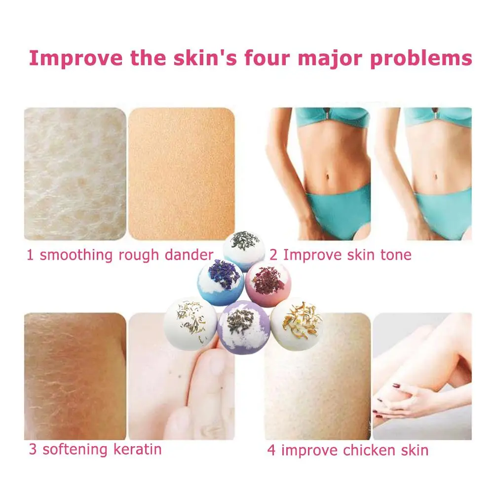 Цветочный увлажняющий флакон с пузырьками бомбой для ванны эфирное масло спа