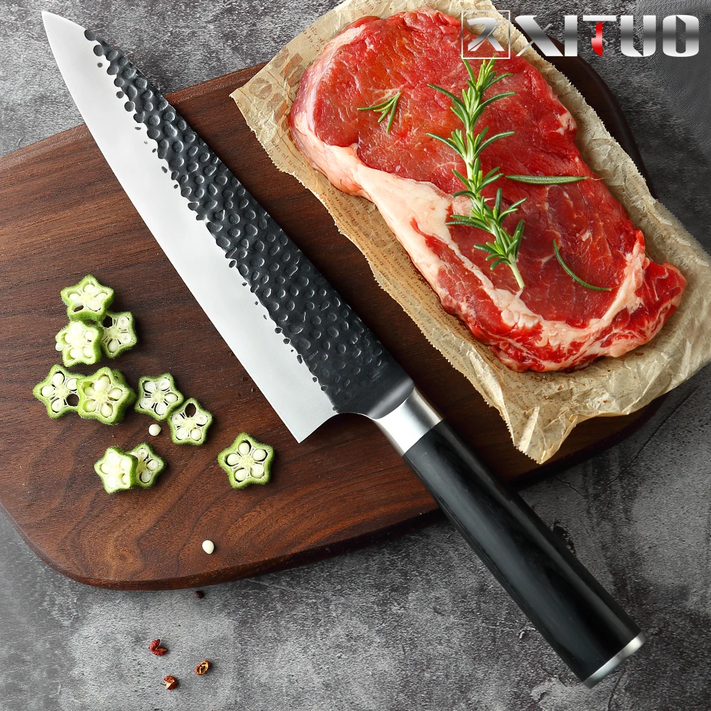 Поварской нож XITUO из высокоуглеродистой стали японская Ручная ковка