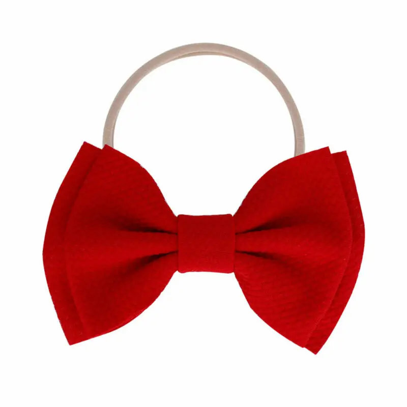 9 цветов милые повязки на голову с большим бантом двухслойные нейлоновые для