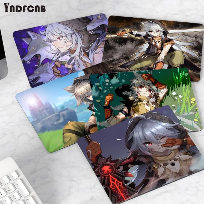 

YNDFCNB высококачественный Genshin ударная бритва, Офисная мышь, геймерский мягкий коврик для мыши, гладкий коврик для письма, настольные компьюте...