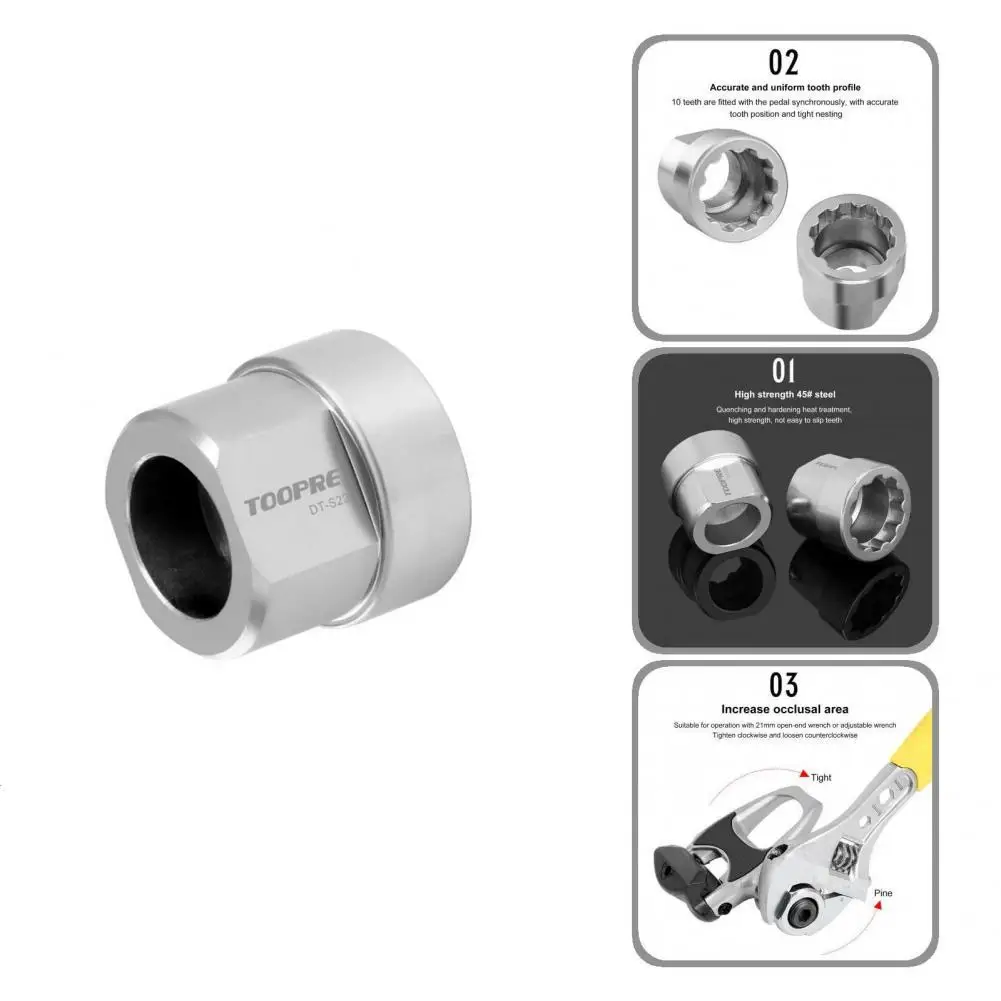 

Pedal Disassembly Tool Sturdy Useful Strong Large Occlusion Area Bike Pedal Remover