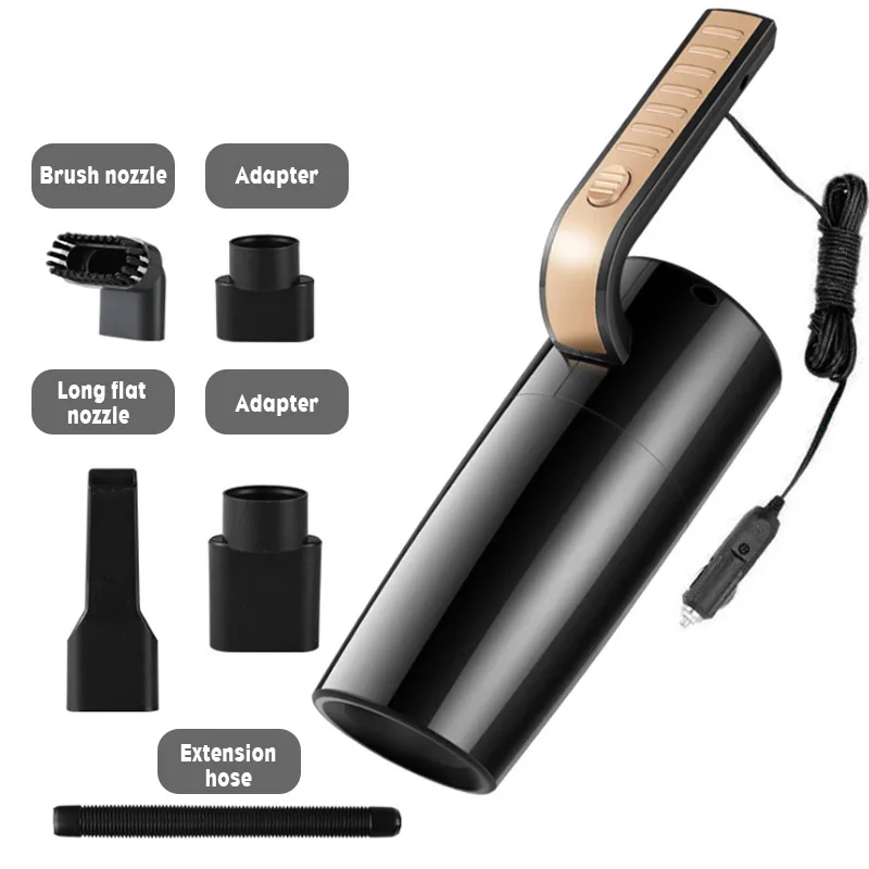 

120W 4500mbar Car Vacuum Cleaner High Suction For Car Wet And Dry Dual-use Vacuum Cleaner Handheld 12V Mini Car Vacuum Cleaner