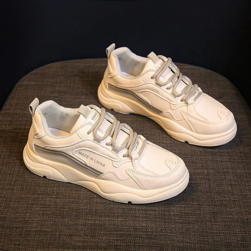 

Little white shoes spring 2021 women's shoes new real soft leather sports trendy single shoes