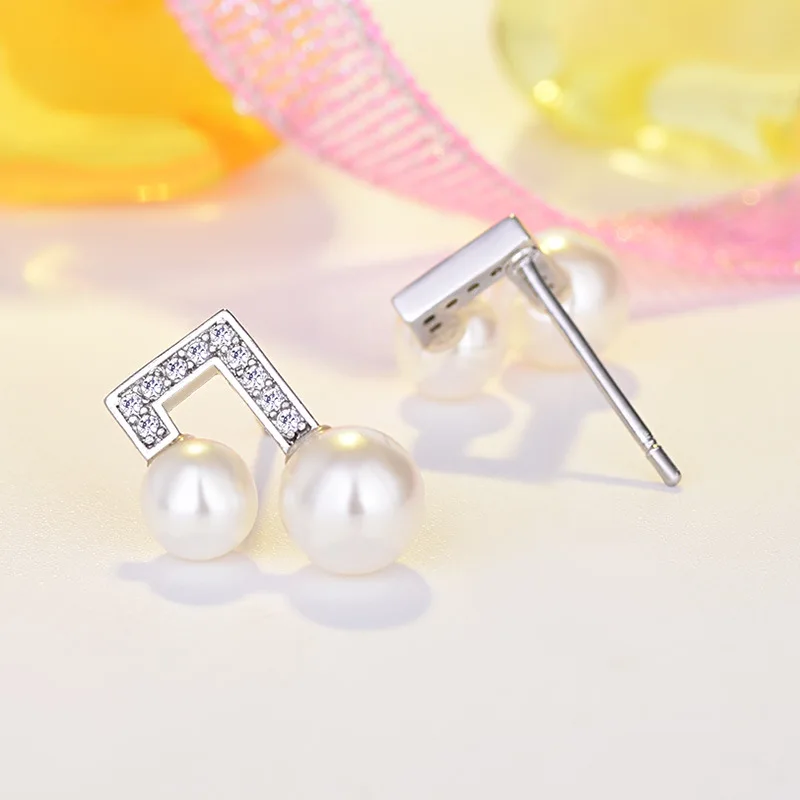 Эра бизнеса Ян Ин с параграфом серьги женские музыкальные синие дизайнерские