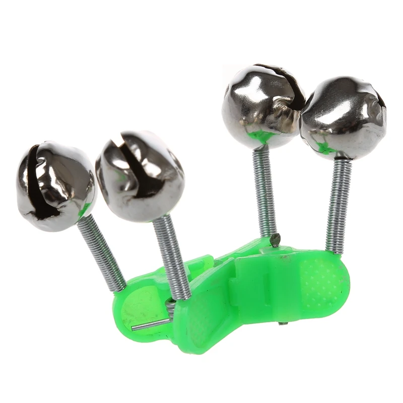 10 шт. зеленый пружинный зажим двойная рыболовная сигнализация для удочки