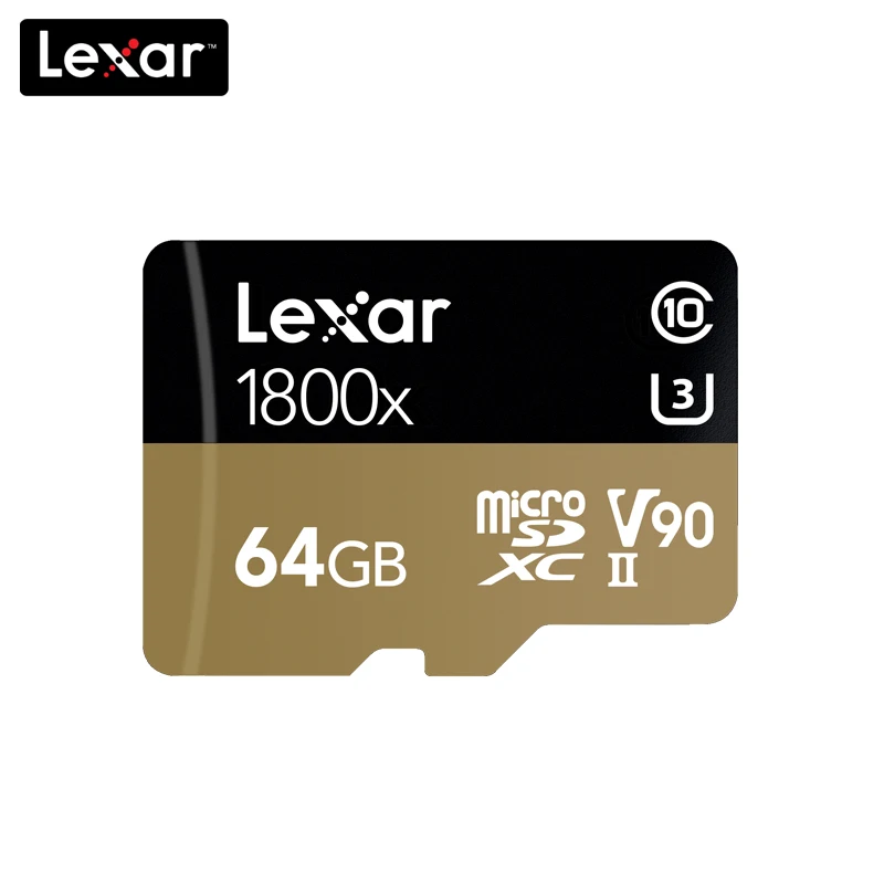 100% оригинал Lexar 1800x Micro SD карта 32 Гб класс 10 64 ГБ micro SDHC/SDXC tf памяти UHS II для дрона