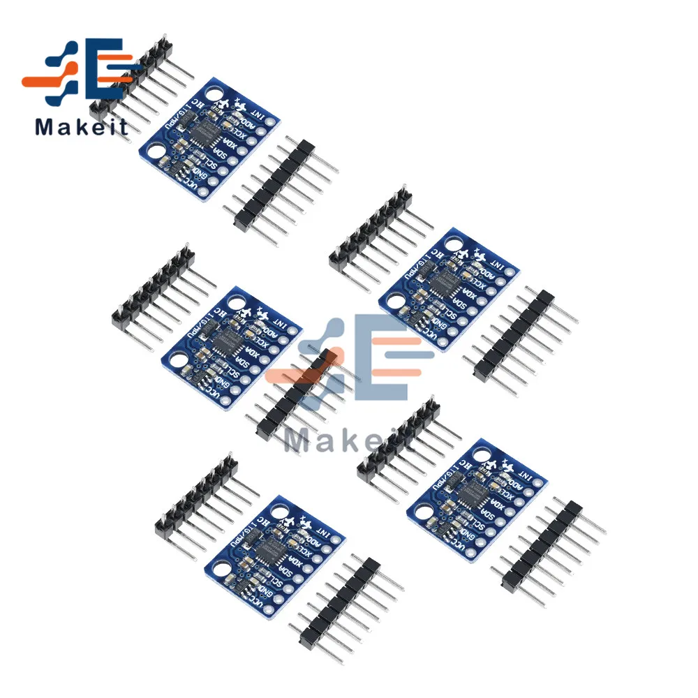 5 шт. GY 521 GY521 MPU 6050 MPU6050 3 оси аналоговый гироскоп Сенсор акселерометр совместимый