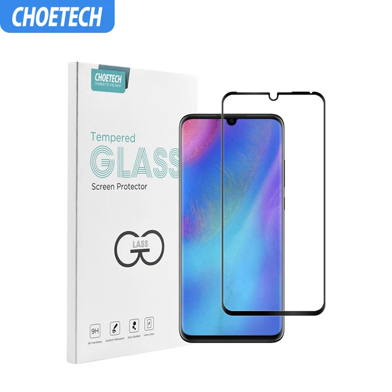 CHOETECH для huawei P30 Pro 3D закаленная пленка Choetech 9H твердость полное клеевое стекло для huawei P30 Lite Защитное стекло для экрана