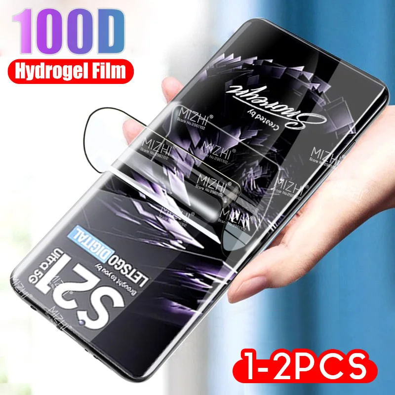 100d hydrogel film for samsung galaxy s21 ultra s20 fe plus s20ultra back screen protector for samsung s 20 21 5g camera glass free global shipping