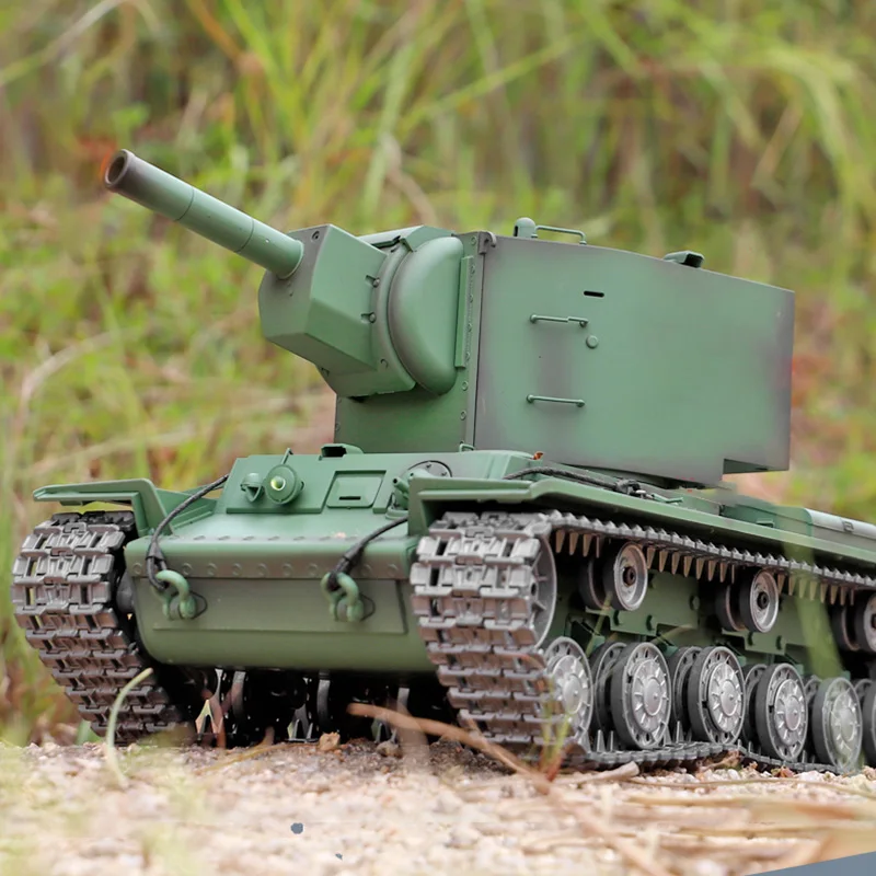 In Stock Henglong 1/16 7.0 Customized Soviet KV-2 Gigant RTR RC Tank 3949 Metal Tracks Outdoor Games TH19753-SMT2 | Игрушки и хобби