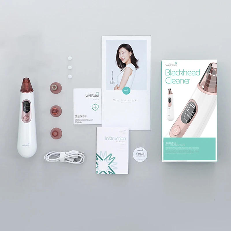 

Youpin Blackhead Remover Face Deep Nose Cleaner Pore Acne Pimple Removal Vacuum Suction Facial Beauty Clean Skin Tool