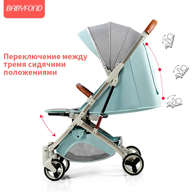 Stroller can sit reclining lightweight two-way high landscape folding shock-absorbing newborn baby stroller |