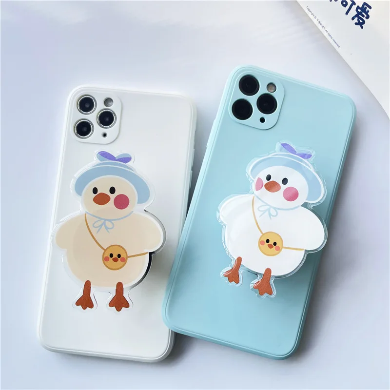 INS Korea Kawaii Мобильный телефон кронштейн милая маленькая утка держатель для