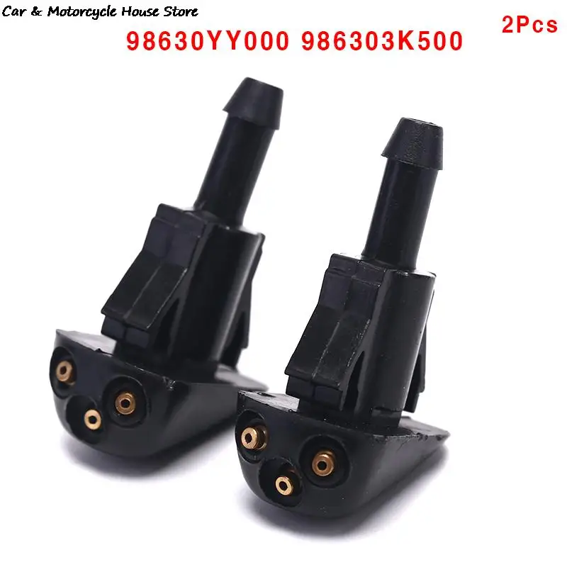 

2 Pcs Auto Car Plastic Windshield Washer Wiper Water Spray Nozzle Vehicle Car Accessories