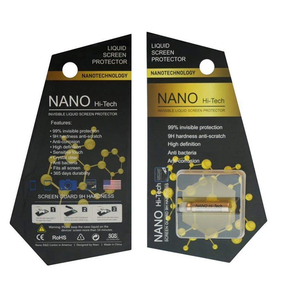 BQ-Varoj Nano жидкий экран протектор устойчивый к царапинам 9H твердость для всех смартфонов планшеты часы очки камеры