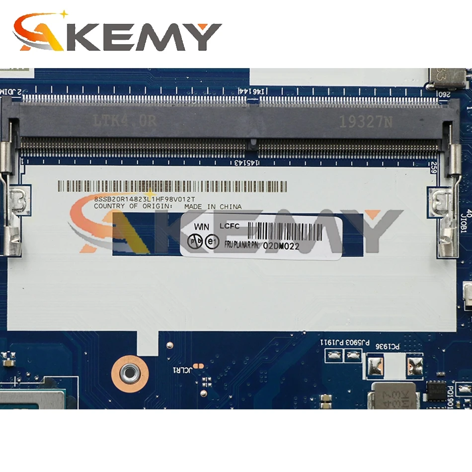 Bestellen Für Lenovo E595/E495 Laptop Motherboard NM-C061 W/ CPU R3 3200U Motherboard DDR4, Es Wurde 100% Vollständig Getestet Mainboard