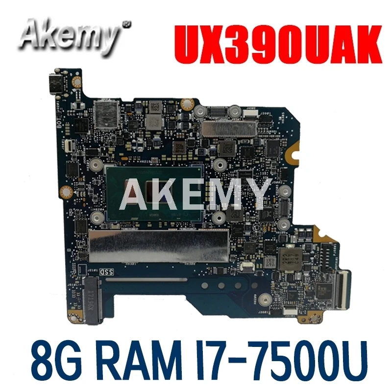 

Akemy UX390UAK Motherboard For ASUS UX390U UX390UA UX390UAK Laotop Mainboard with I7-7500 CPU 8G RAM