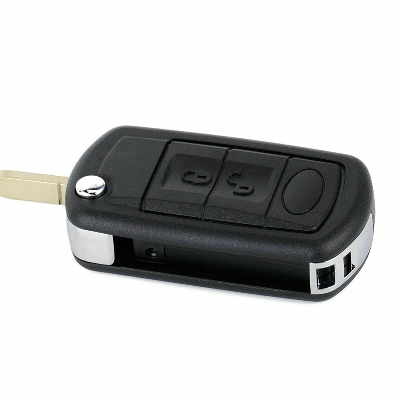 3 Buttons Uncut Blank Smart Flip Folding Remote Key Fob Case Shell Fits for Land Rover Range Sport LR3 Discovery | Автомобили и