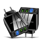 Зарядное устройство PD QC 3,0, быстрая зарядка для телефона, адаптер питания USB 5 в 2 А, ЕС, США, Великобритания, быстрая зарядка для IPhone 12 Pro, Samsung, Xiaomi, Huawei, планшетов
