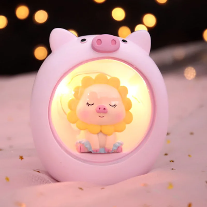 Светодиодный ночник Doraemon из смолы игрушка для детей детская прикроватная лампа