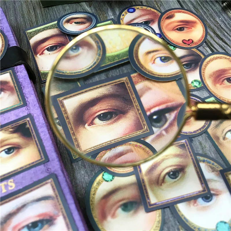 

23Pcs Aesthetic Eyes Junk Journal Ephemera Vintage Stickers Decor Round Square Album DIY Diary Stickers Scrapbooking Material
