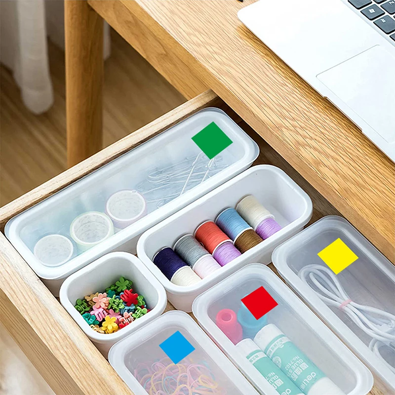 

Hot sale 500Pcs/Roll Square Label Sticker Color Code Dot Label Sticker Stationery Sticker Office Supplies