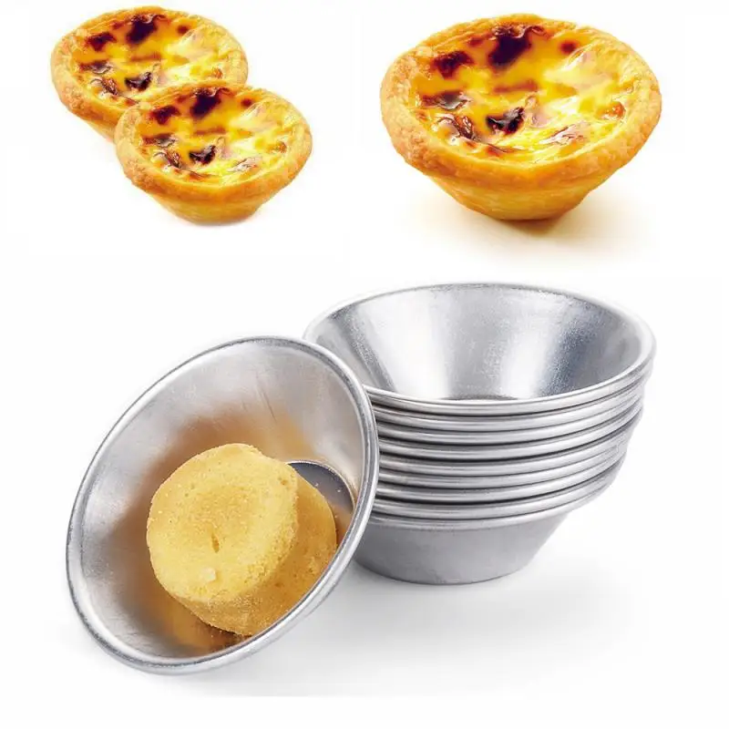 10 шт. форма для пирожных с яйцами круглая из алюминиевого сплава тортов на пару