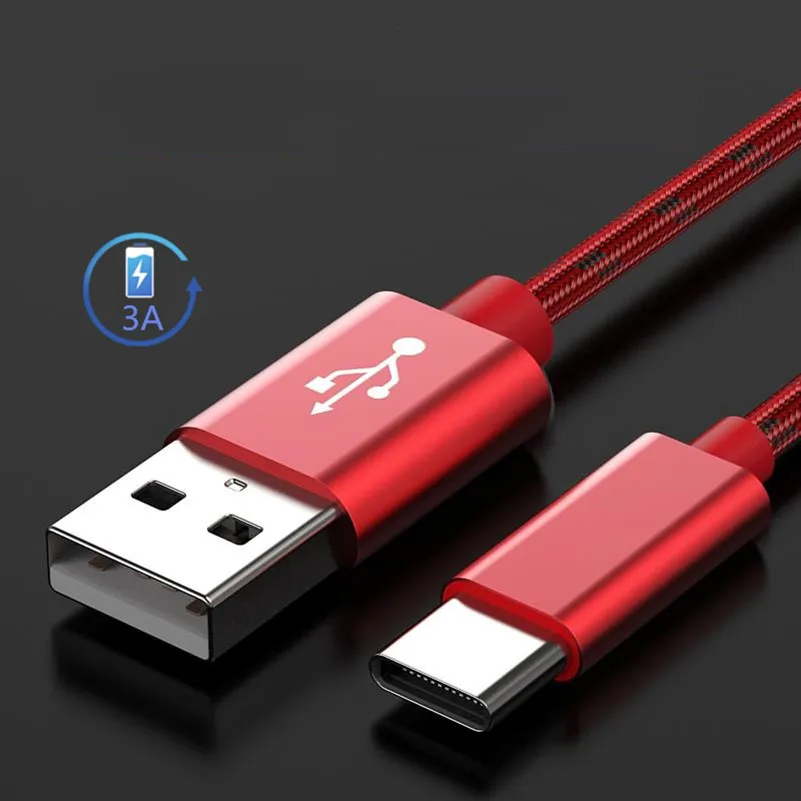 USB-кабель Type-C зарядный провод C кабель быстрой зарядки QC 3 0 для Samsung S10 + Huawei Honor Xiaomi LG