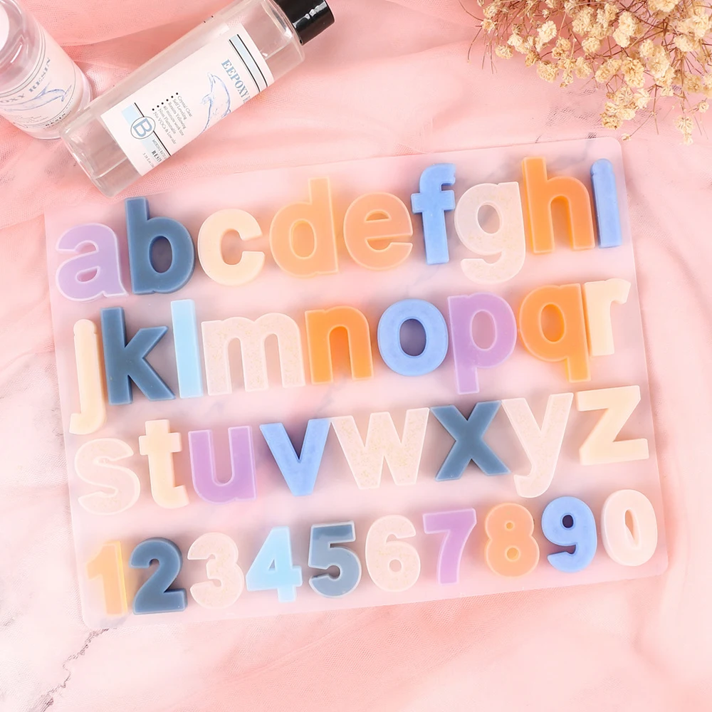 

Letter a to z Mold Alphabet & Number Silicone Molds Initial Mold Large Clear Resin Mold Epoxy Resin Craft Supplies