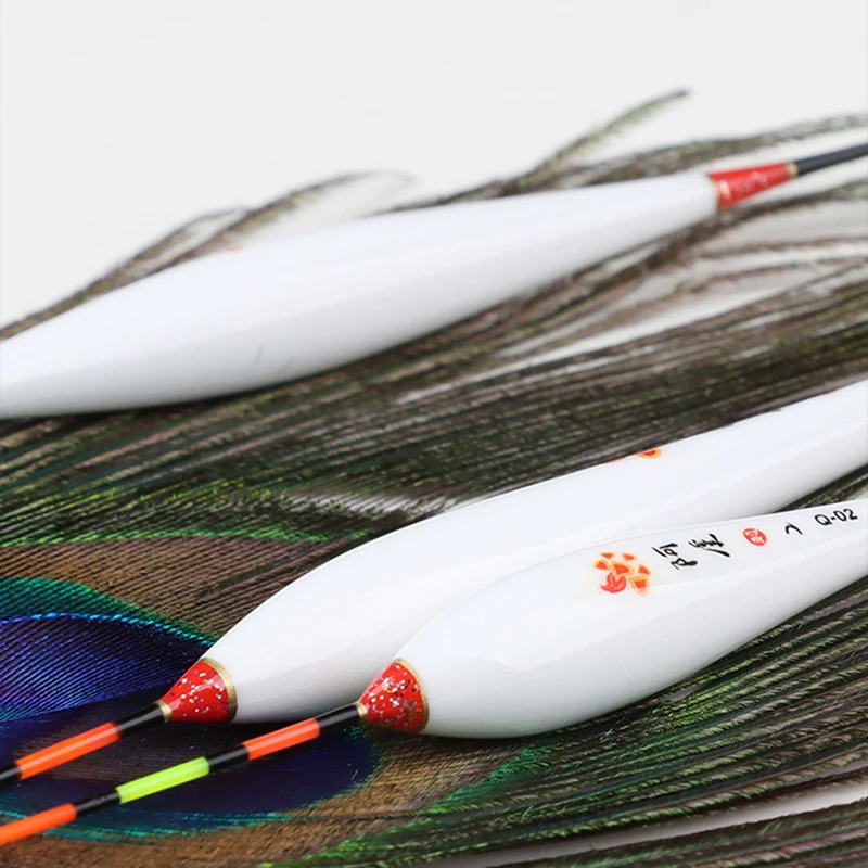 

1 Piece Peacock Feather Fishing Float Vertical Buoy Lake River Fresh Water Bobber Sensitive Bobber Fishing Tackle Accessories