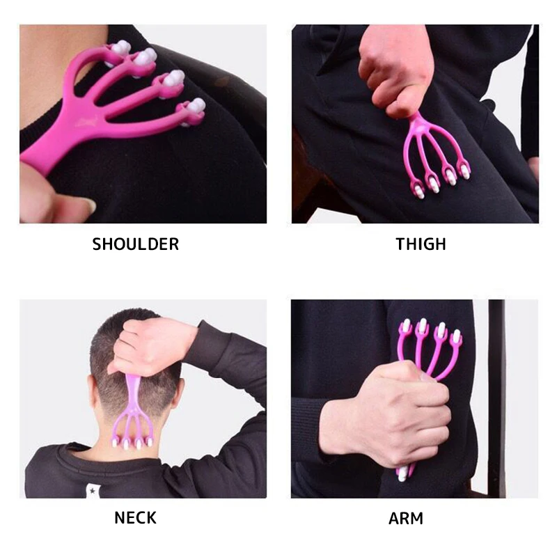 Массажеры для кожи головы ручной четырехкулачковый мяч шейного позвонка