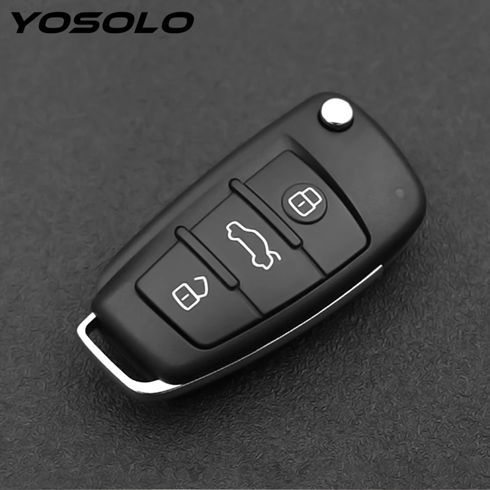 YOSOLO чехол для ключей с 3 кнопками складной дистанционным управлением