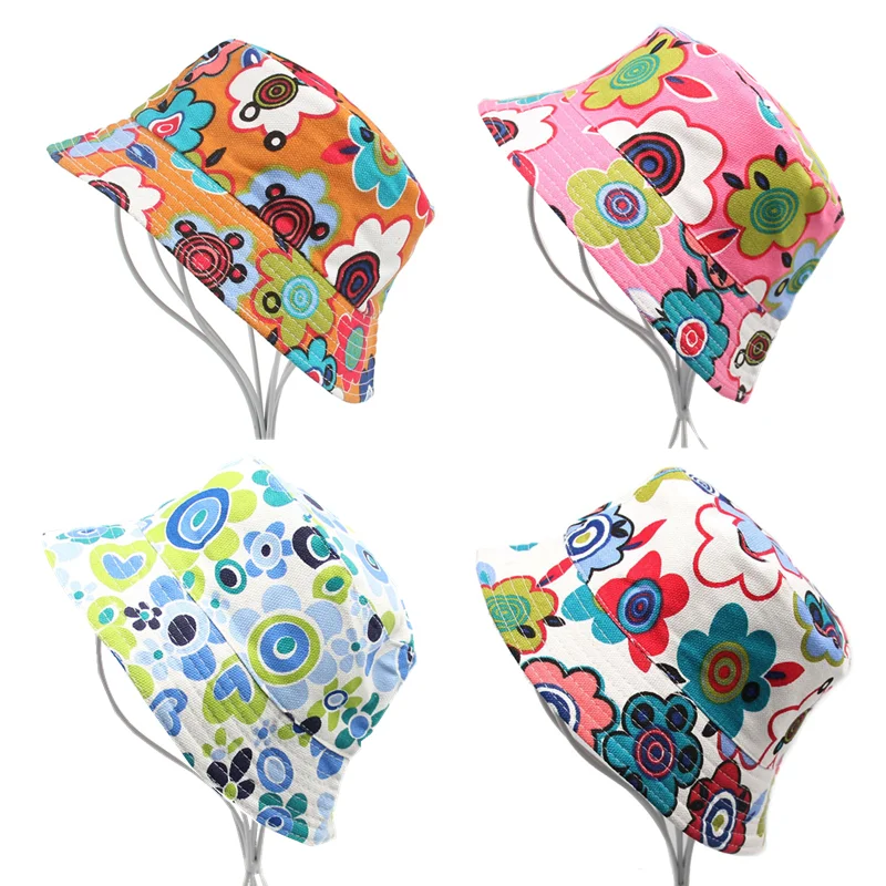 Распродажа мультфильм Милый Детское ведро шляпы Летние складные на открытом