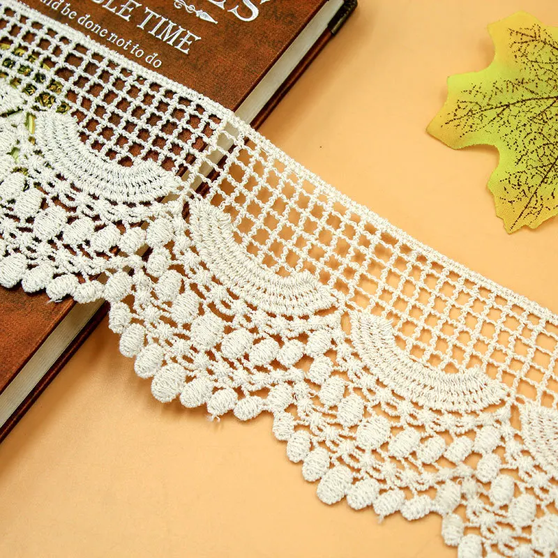 Водорастворимая хлопковая занавеска для одежды кружевная отделка