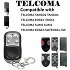 TELCOMA TANGO2 TANGO4 EDGE SLIM2 SLIM4 пульт дистанционного управления 433,92 МГц ворота гаражные двери телкома 433 МГц пульт дистанционного управления