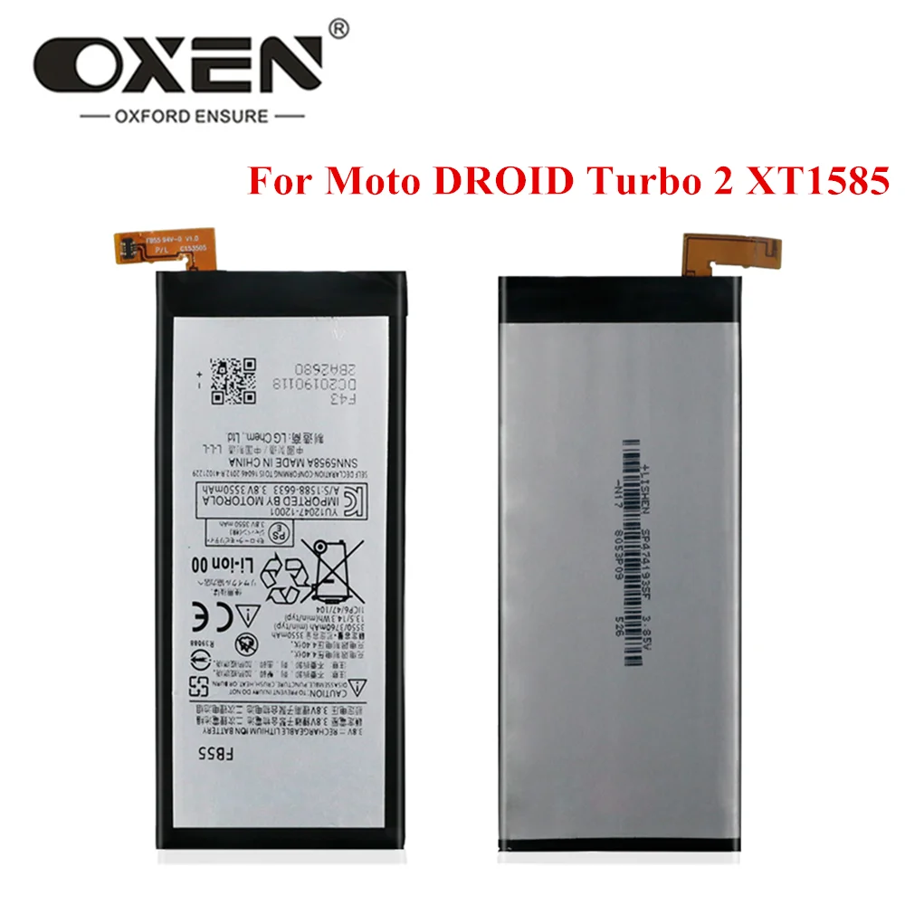Аккумулятор OXEN 3550 FB55 для Motorola Moto DROID Turbo 2 XT1585 сменный аккумулятор XT1580 XT1581 X Force