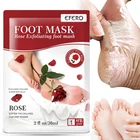 Розовая маска для ног отшелушивающая маска для ног на каблуках удаление омертвевшей кожи Педикюр пилинг детоксикация маска для ног