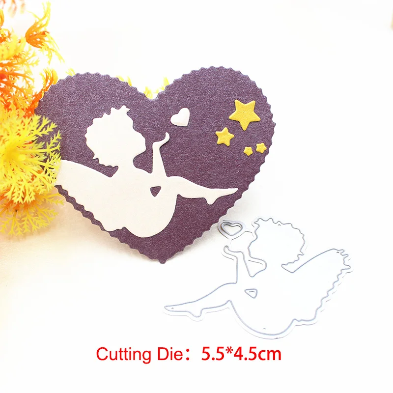 

Small Angel Embossed Knife Die Carbon Steel Die DIY Cutting Dies Paper Craft Handmade Card Album Punch Art Cutter Die