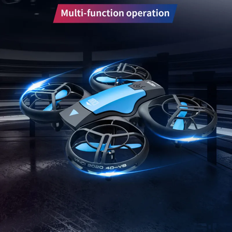 

Mini Helicopter With 4K HD Camera Phone Control Quadcopter RC Drone Headless One Key Return 360 degree Flips LED VS H36 H56 H74
