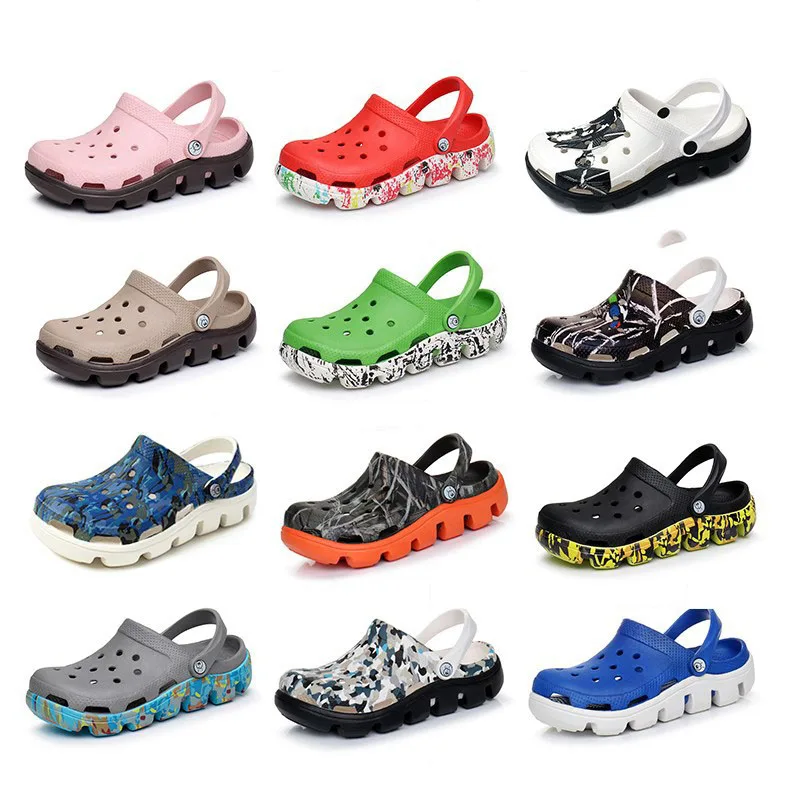 Женские пляжные шлепанцы дышащие сандалии с перфорацией плоская подошва