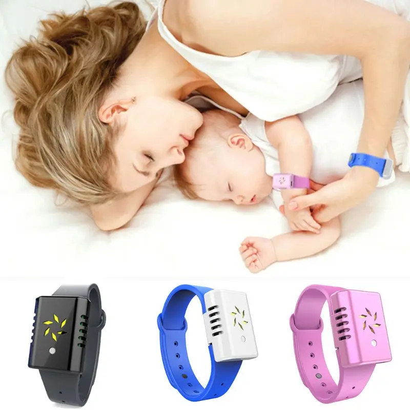 

Electronic Ultrasoundt Plant Essential Oil Mosquito Repellent Bracelet Wristband for Outdoor Pest Insect Bug Control Killer