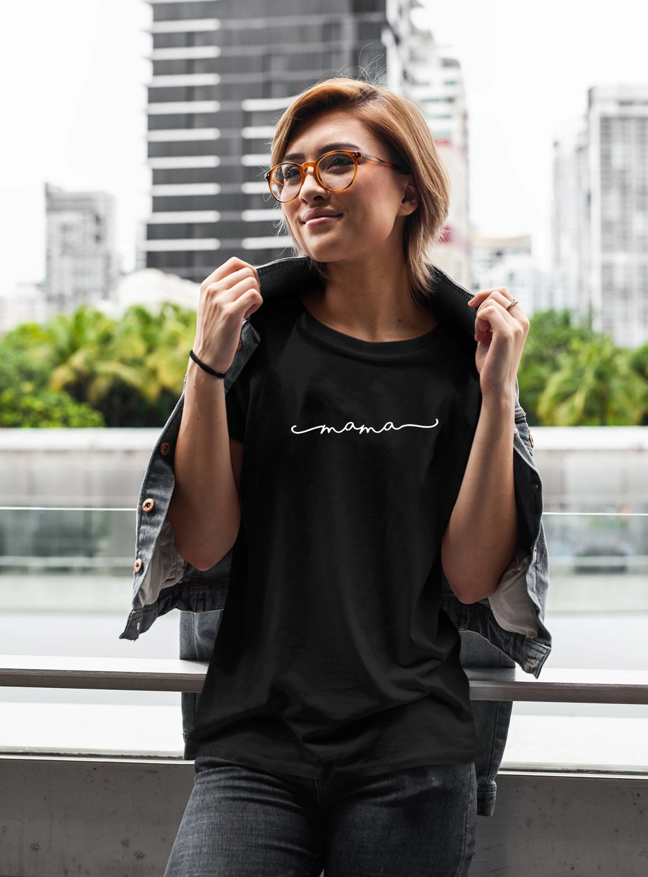 Футболка женская с надписью мама и графическим принтом|Футболки| |