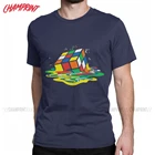 Забавные растопленного Куба Шелдон с тематикой сериала Теория большого взрыва, футболки для мужчин 100% хлопковые футболки с коротким рукавом футболки для девочек подарок на день рождения, одежда