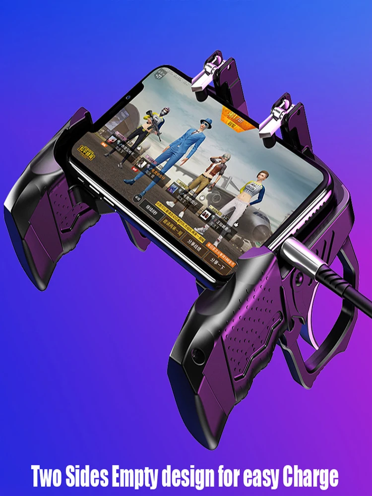 Игровой контроллер Pubg, мобильный геймпад, Android джойстик, игровой контроллер, настоящий пулемет, триггер для IPhone Xiaom