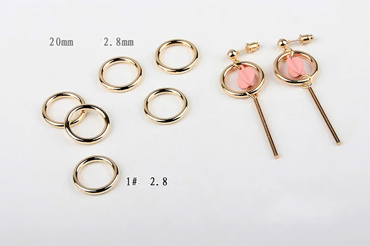 Зажим для серег сделай сам из грубого сплава ручной корейский стиль круглые