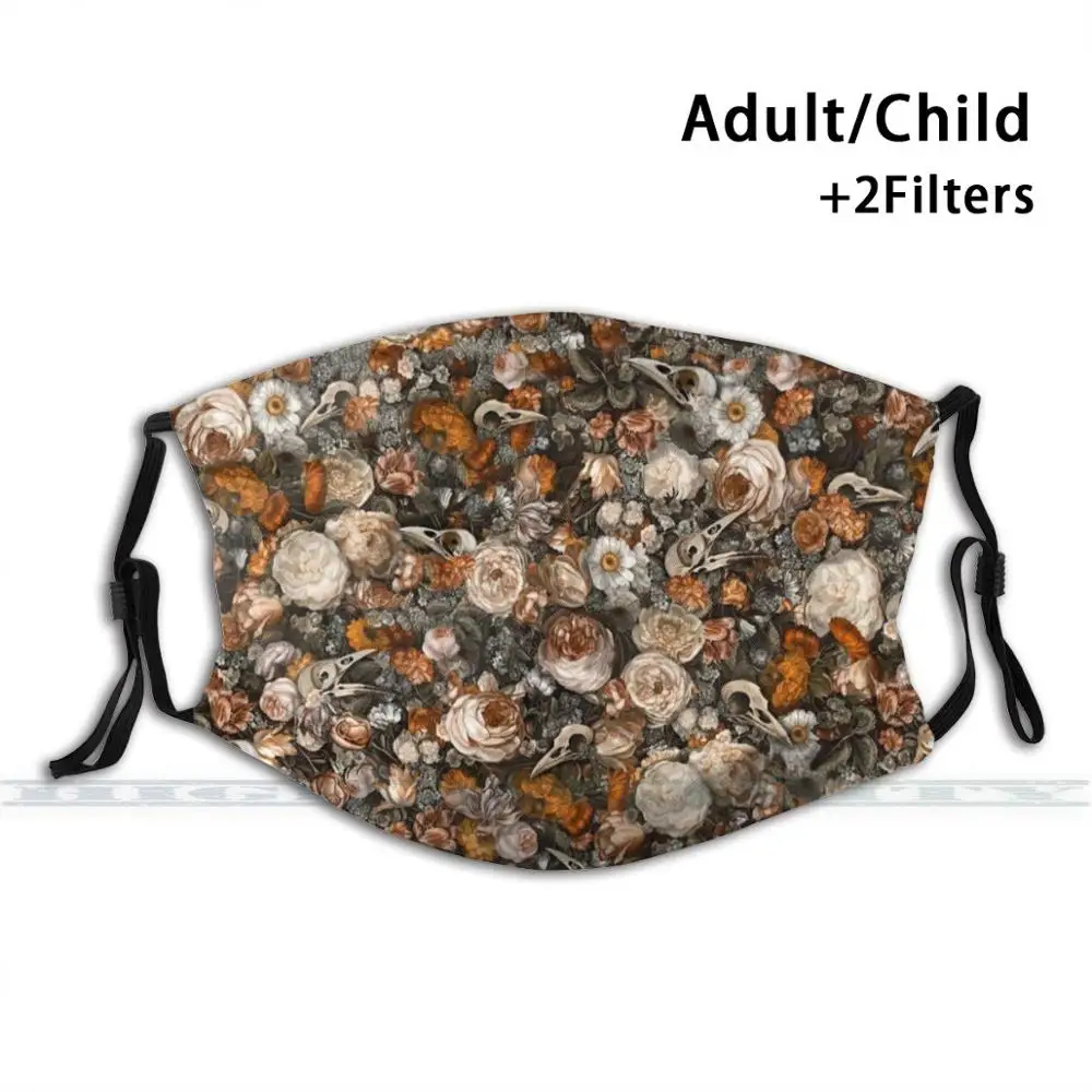 

Маска для лица многоразовая моющаяся с фильтром и 3D-принтом