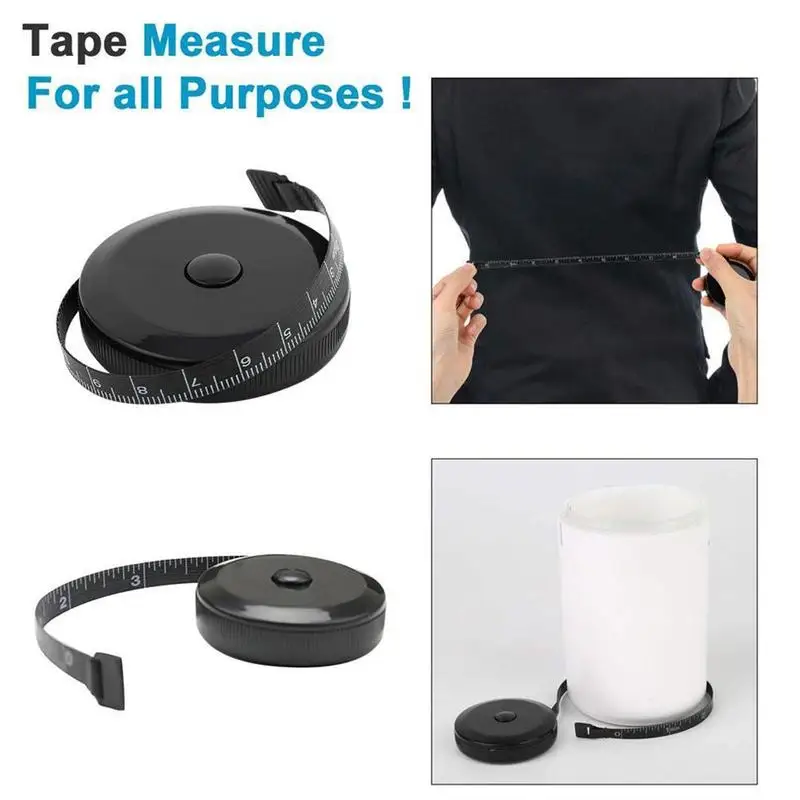 

1.5m/60inchTape Measures Dual Sided Retractable Tools Automatic Flexible Mini Sewing Measuring Tape Retractable Tape Measures