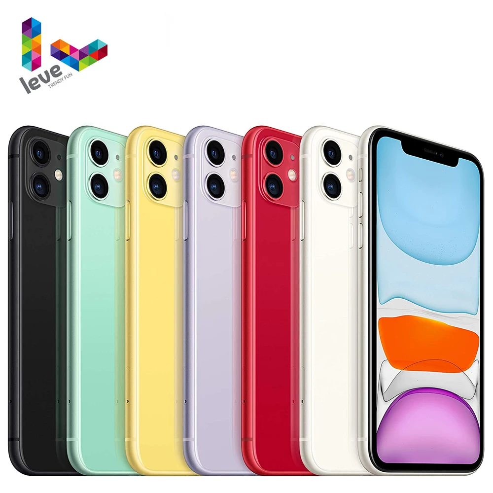 Смартфон Apple iPhone 11 оригинальный iOS 6 1 дюйма A13 Bionic 4 + 64/128/256 ГБ ядер 12 МП NFC 4G LTE |