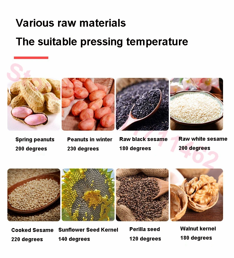 

Small Oil Press Machine Peanut Oil PressHousehold Intelligent Electric Oil Extractor Use for Sesame Almond/Walnut