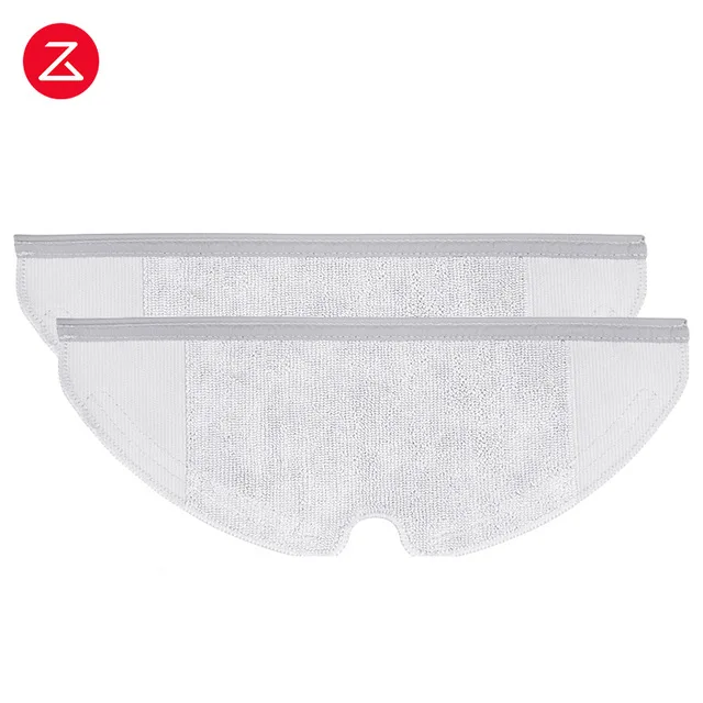 Xiaomi mop 2pc Оригинальные запасные части Xiaomi для робота-пылесоса 2 Roborock части пакета hepa фильтр, боковая щетка тряпка для уборки пыли коробка Rolle - Цвет: Xiaomi mop 2pc